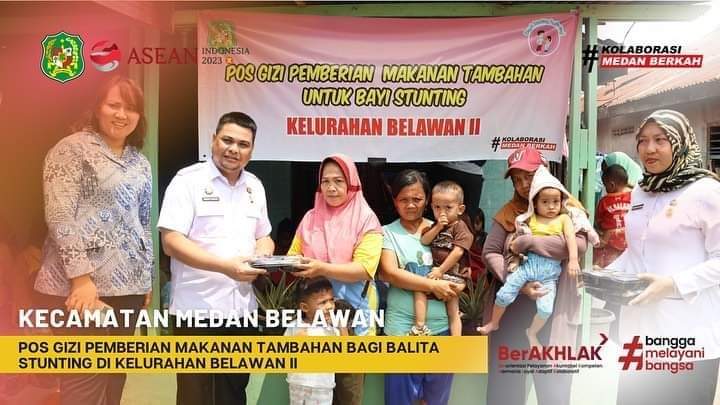 POS GIZI pemberian makanan bagi balita stunting di kelurahan belawan II